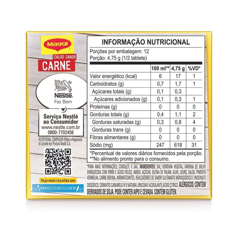 Caldo-Maggi-Equilibrium-Carne-Tablete-57g