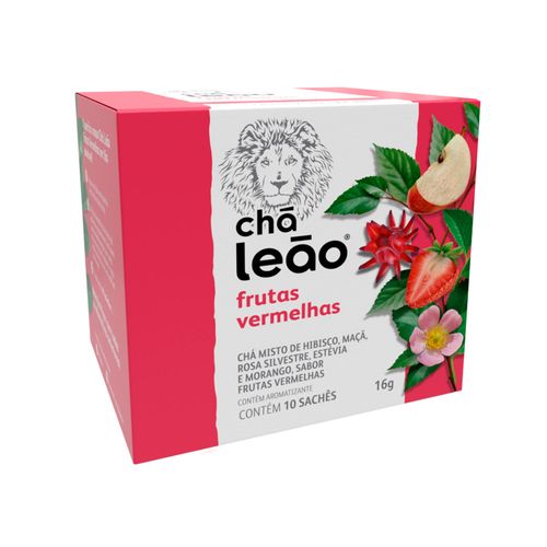 Chá Leão Frutas Vermelhas Caixa com 10 Sachês 16g