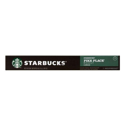 Cápsulas de Café Starbucks compatível Nespresso Pike Place Roast com 10 unidades