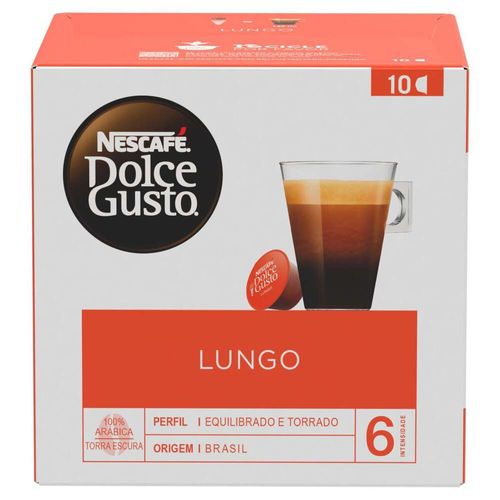 Cápsulas de Café Nescafé Dolce Gusto Lungo com 10 Unidades