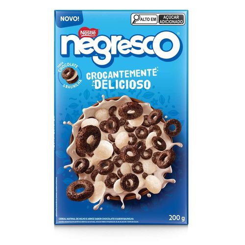Cereal Matinal Chocolate & Baunilha Negresco Caixa 200g