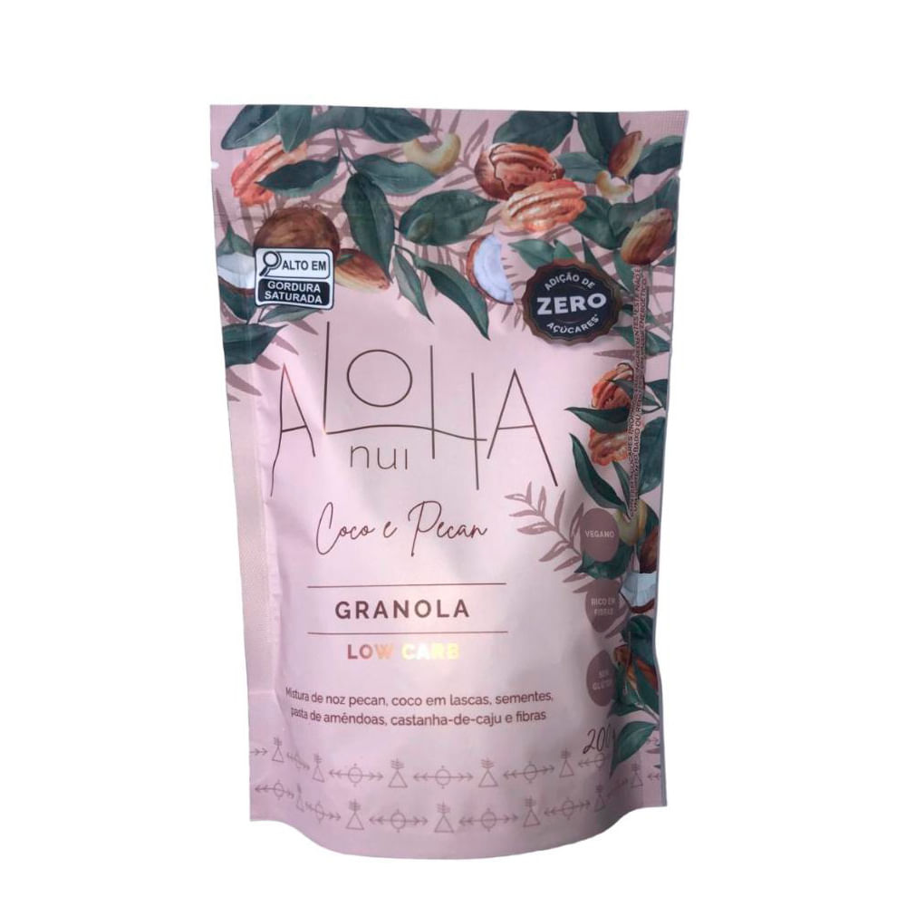 Granola Aloha Coco e Pecan Zero Açúcar 200g - Zona Sul