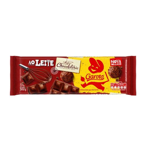 Chocolate Para Cobertura Garoto ao Leite 500g