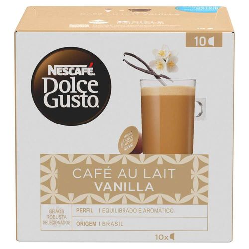 Cápsulas de Café Nescafé Dolce Gusto Au Lait Baunilha com 10 Unidades
