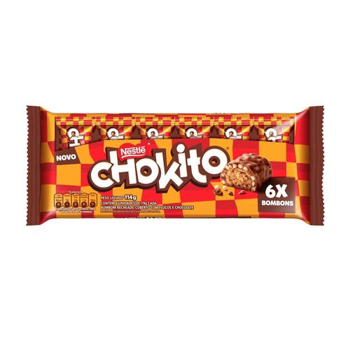Chocolate Chokito Pacote com 6 Unidades 114g