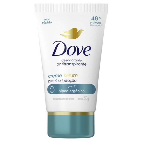Desodorante Dove Creme Sérum Previne Irritação 50 g