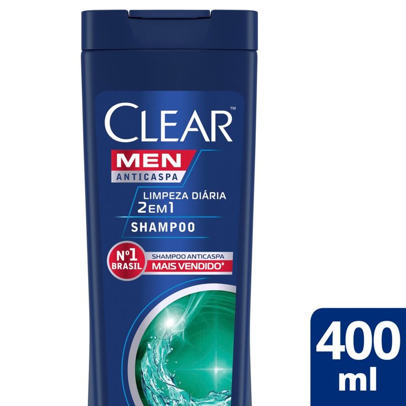 Shampoo-Anticaspa-Clear-Limpeza-Diaria-2-em-1-400ml