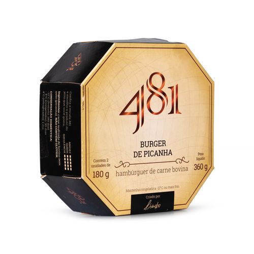 Hambúrguer Picanha 481 Caixa com 2 Unidades 360g