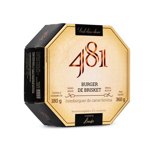 Hambúrguer Brisket 481 Caixa com 2 Unidades 360g