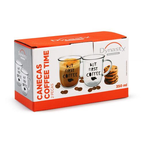 Jogo de Canecas Borossilicato Fracalanza 380ml