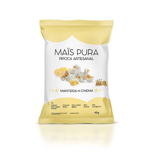 Pipoca Mais Pura Manteiga de Cinema 40g