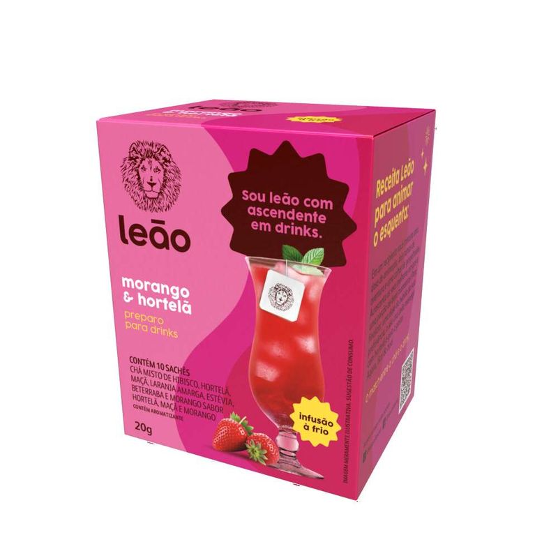 CHA-DRINK-LEAO-MORANGO-HORTELA-20G