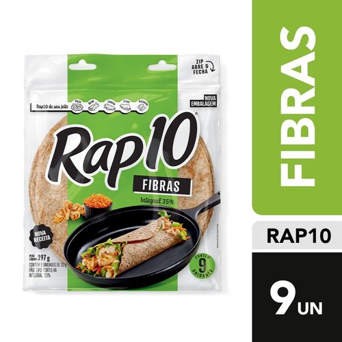 Pão Tortilha Fibras Rap10 297g