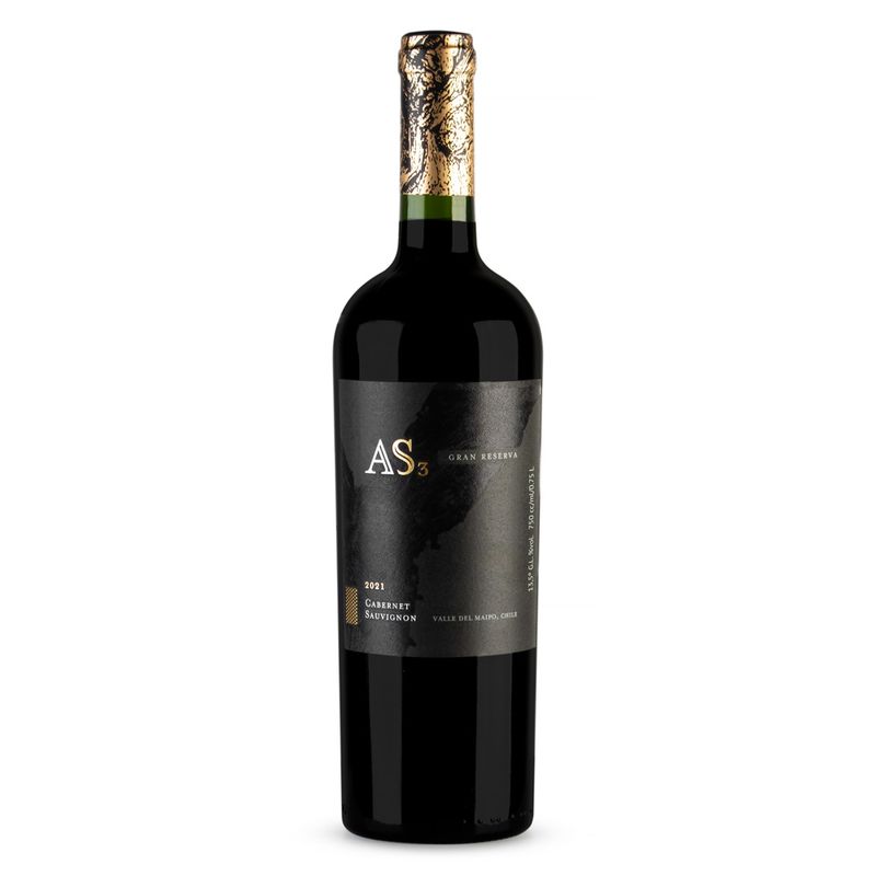 Vinho-Tinto-Chileno-Cabernet-Sauvignon-Gran-Reserva-AS3-Garrafa-750ml