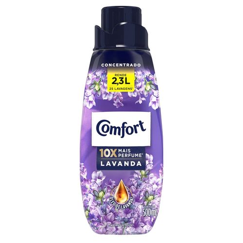 Amaciante de Roupa Concentrado Lavanda Comfort Frasco 500ml