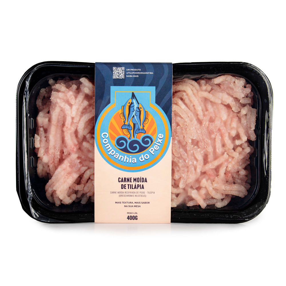 Carne Moída de Tilápia Cia do Peixe 400g