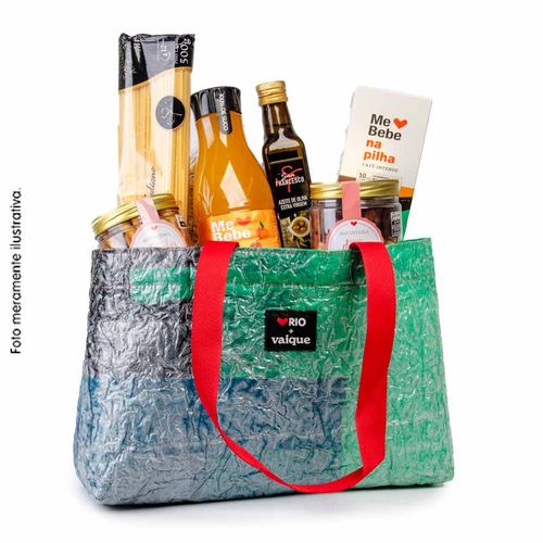 Sacola Ecobag Reciclada Amo Rio + Vaique G