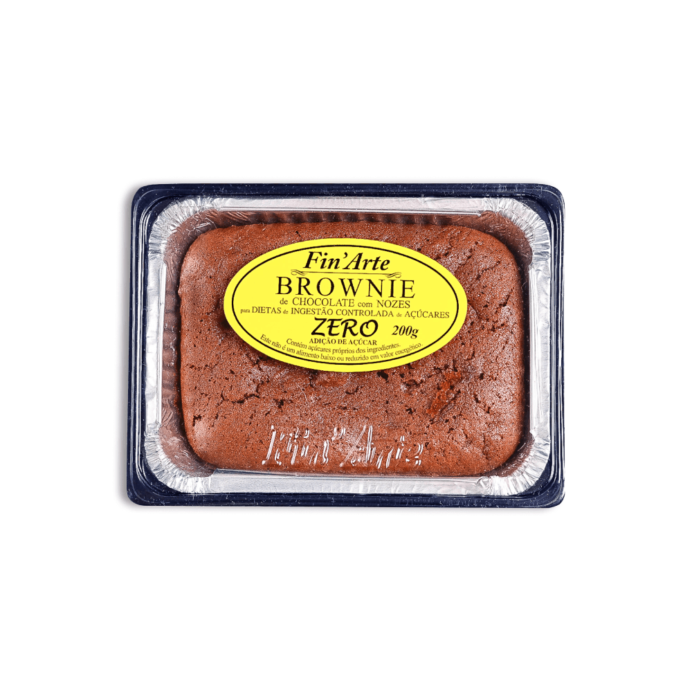 Brownie Zero Fin Arte Chocolate E Nozes 200g