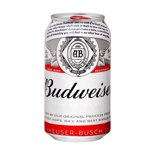 Cerveja Budweiser American Lager Lata 350ml