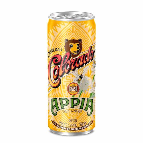 Cerveja Colorado Appia Weiss com Mel Lata 350ml