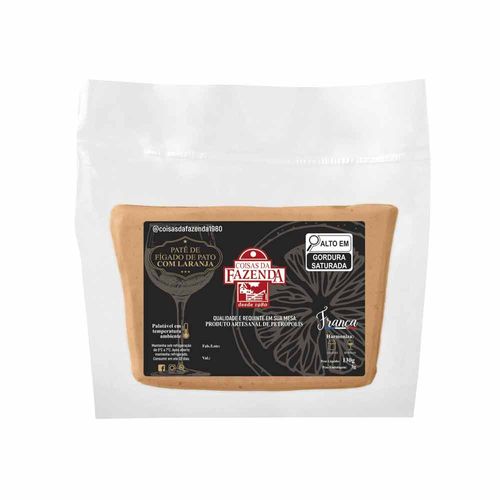 Patê de Figado de Pato com Laranja Coisas da Fazenda 130g