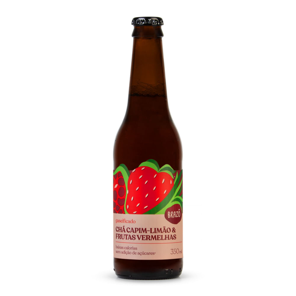 Chá Capim Limão e Frutas Vermelhas Brazô Gelado  350ml