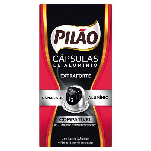 Cápsulas de Café Pilão Espresso Extraforte Caixa com 10 Unidades