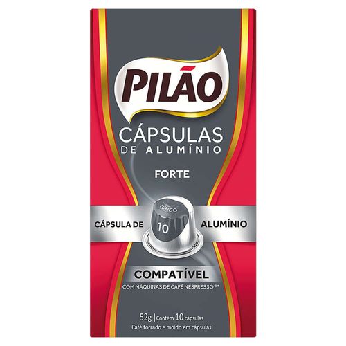 Cápsulas de Café Pilão Espresso Forte Caixa com 10 Unidades