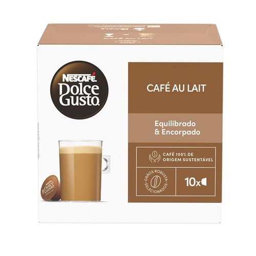 Cápsulas de Café Nescafé Dolce Gusto Café Au Lait com 10 Unidades