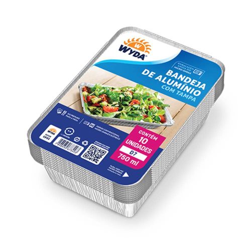 Bandeja de Alumínio Retangular Wyda 750ml