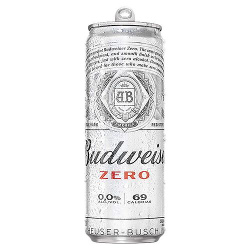 Cerveja Zero Álcool Budweiser Lata 350ml