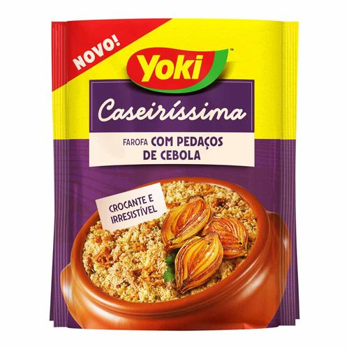 Farofa Yoki Caseiríssima com Pedaços de Cebola 200g