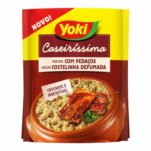 Farofa Yoki Caseiríssima com Pedaços de Costelinha 200g