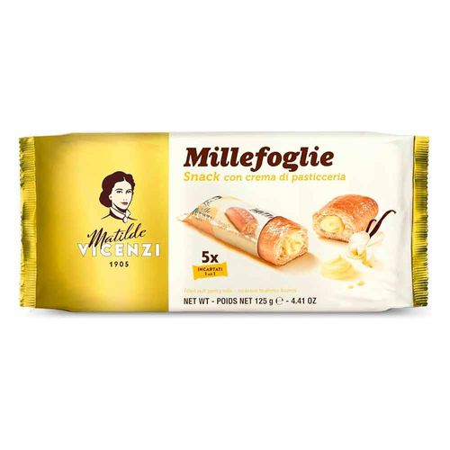 Biscoito Italiano Vicenzi Mini Snack Com Recheio De Creme 125g
