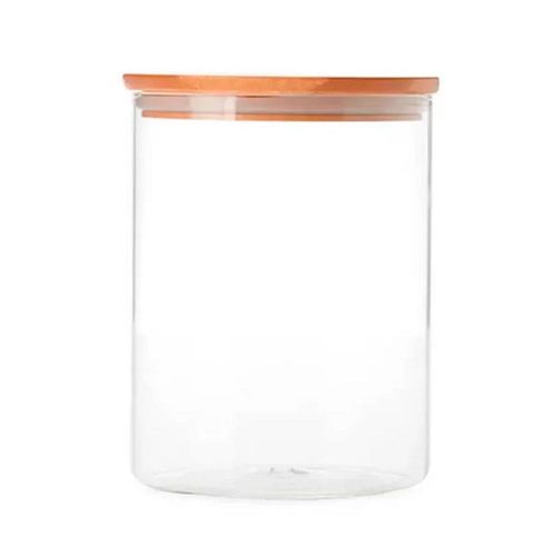 Pote Hermético com Tampa De Bambu Oikos 400ml