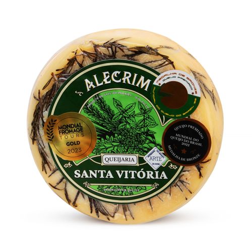 Queijo Meia Cura Com Alecrim Santa Vitoria 580g