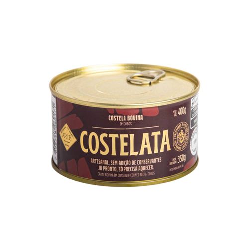 Costela Bovina Costelata Cubos Lata 400g