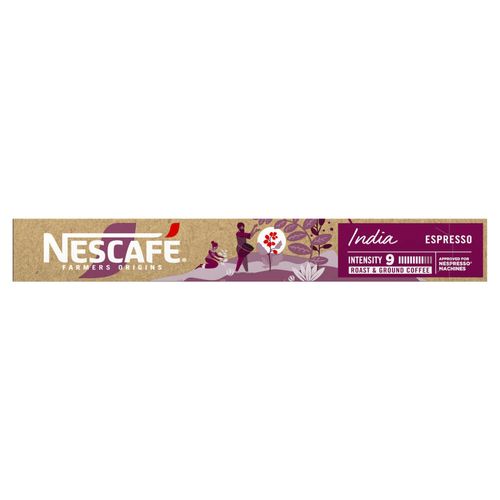 Capsulas de Café Nescafé compatível Nespresso Índia com 10 unidades