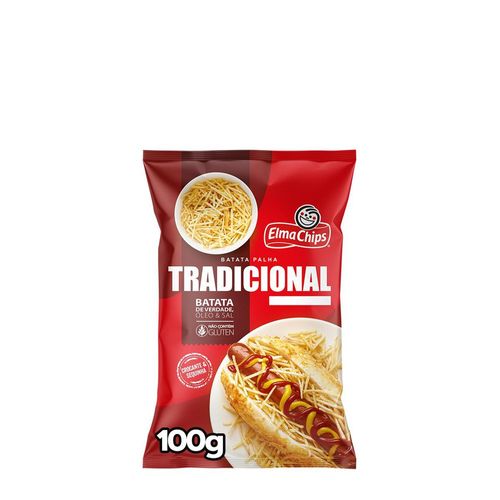 Batata Palha Tradicional Elma Chips Pacote 100g