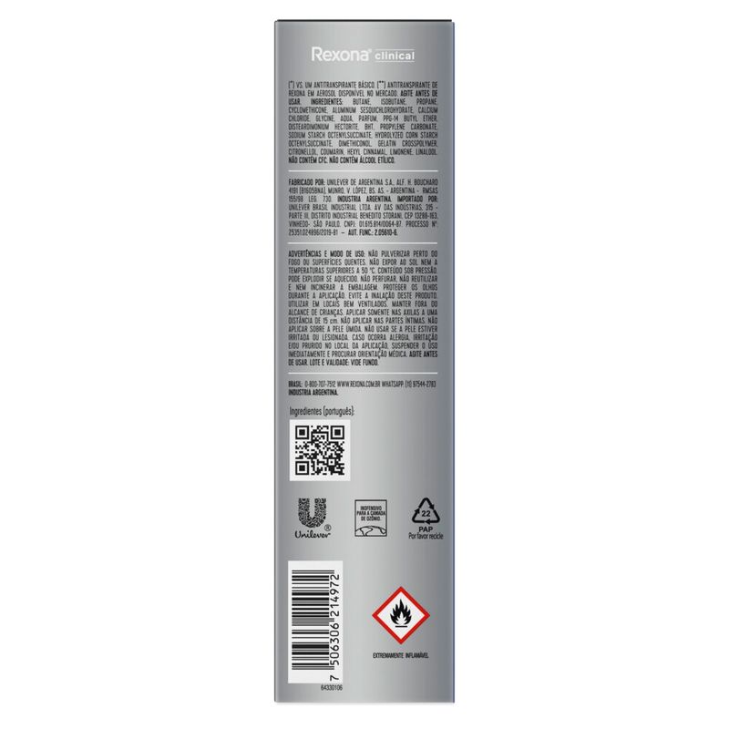 Antitranspirante-Aerosol-Rexona-Clinical-Clean-150ml