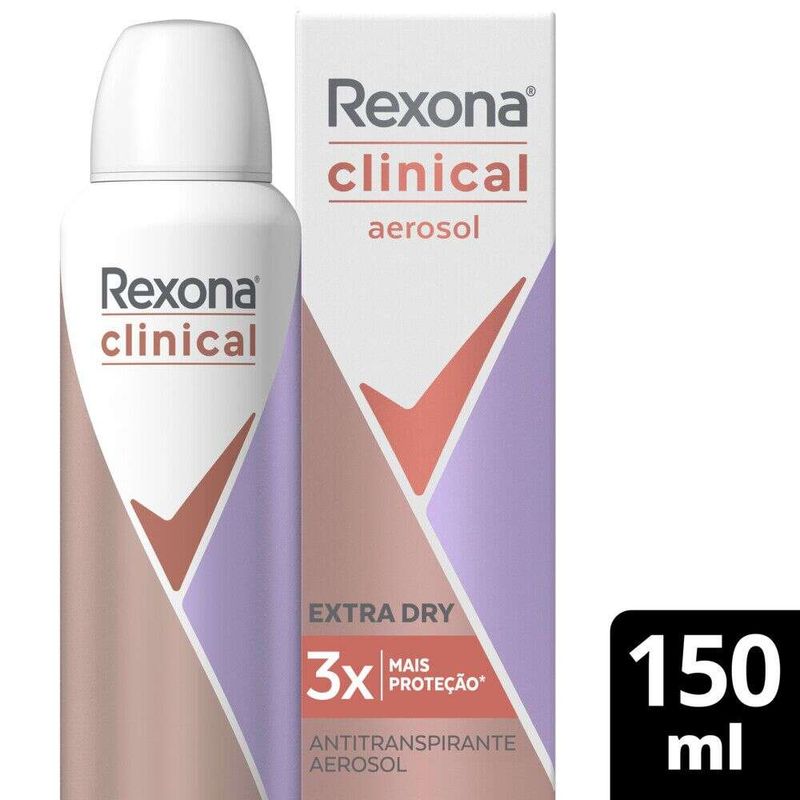 Antitranspirante-Aerosol-Rexona-Clinical-Extra-Dry-150ml