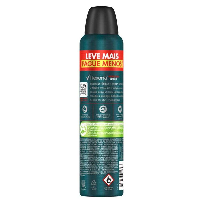 Antitranspirante-Aerosol-Rexona-Antibacterial-Invisible-250ml