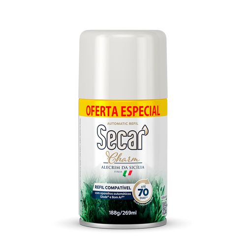 Odorizador de Ar Secar Charm Alecrim Refil 269ml