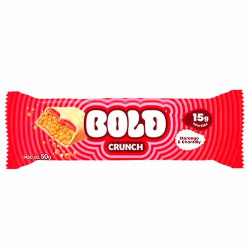 Barra Proteica Bold Crunch Morango 50g