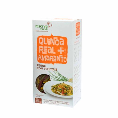 Massa Penne Quinoa Tricolor Reserva Mundi 300g