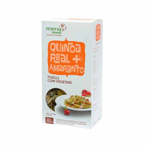 Massa Fusilli Quinoa Tricolor Reserva Mundi 300g