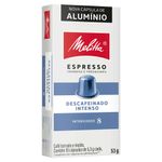 Cafe-em-Capsula-Torrado-e-Moido-Espresso-Intenso-Descafeinado-Melitta-Caixa-53g-10-Unidades