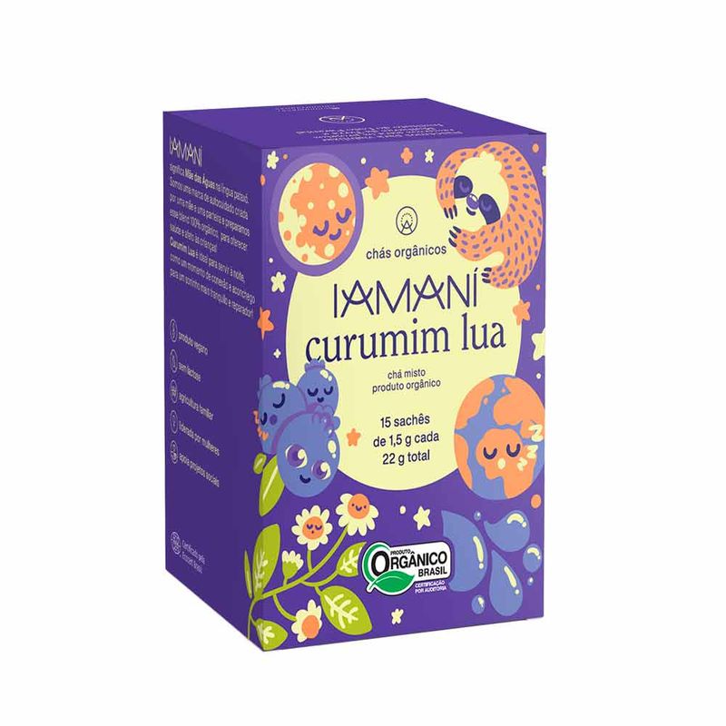 Cha-Organico-Iamani-Curumim-Lua-15-Saches-22g