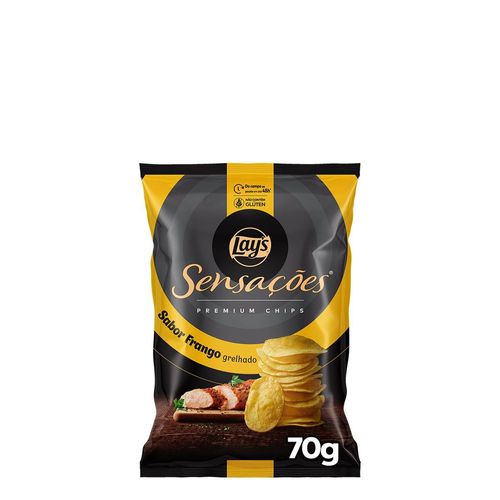 Batata Frita Lisa Frango Grelhado Lay's Sensações Premium 70g