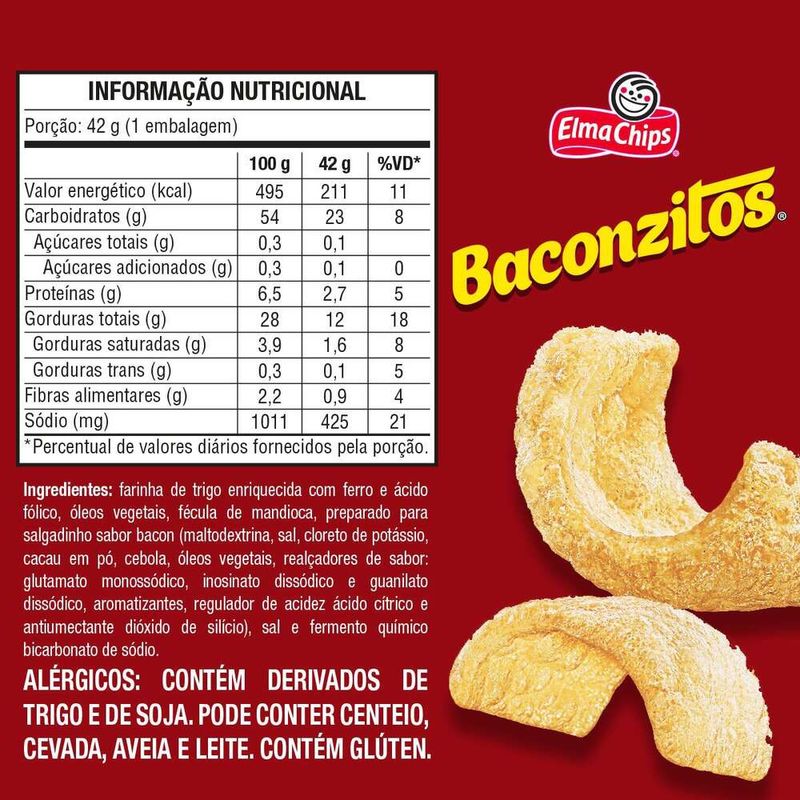 Salgadinho-de-Trigo-Baconzitos-Elma-Chips-42g